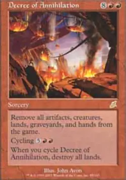 1 x Decree of Annihilation - Scourge - NM-Mint - MTG - Image 1