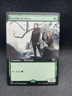 MTG Magic - EXTENDED ART Fyndhorn Elves - Commander Legends - Image 1