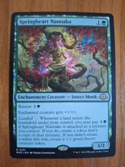 Springheart Nantuko MH3 171 Rare Modern Horizons 3 Landfall LP MTG - Image 1
