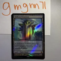 MTG Foil Hallowed Fountain Zendikar Expeditions 1 Of 2 - Image 1