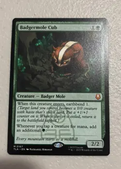 Magic the Gathering MTG TLA Badgermole Cub 167 Regular Near Mint - Image 1