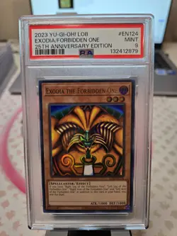 2023 Yu-Gi-Oh! LOB 25th Anniversary Exodia The Forbidden One PSA 9 - Image 1