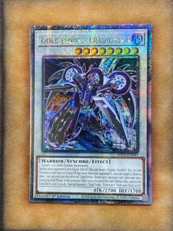 Yugioh Gold Pride - Eradicator LEDE-EN041 Quarter Century Secret 1st Ed NM - Image 1