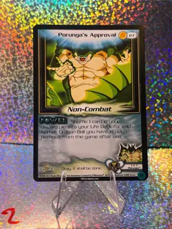 Dragon Ball Z DBZ CCG TCG P7 Porunga's Approval Kid Buu Saga Promo Card - Image 1