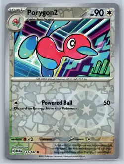 Porygon2 - Reverse Holo - Paradox Rift 143/182 Pokemon TCG Card - Image 1