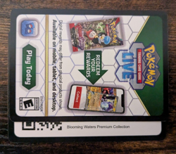 Blooming Waters Premium Collection Pokemon 151 Pokemon TCG Live Online Code Card - Image 1