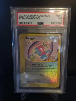 Pokemon Card Porygon Reverse Holo - 103a/147 Aquapolis 2003 PSA 7 ENG NM TCG - Image 1