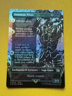 Summon: Titan (Borderless) Final Fantasy Foil - Image 1