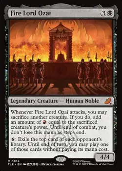 1x - Fire Lord Ozai - #104 - Avatar: The Last Airbender - NM MTG - Image 1