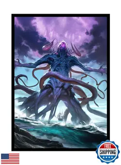 Katomula 100 MTG Card Sleeves with 100 Inner Sleeve, Textured Back Art Sleeve - Image 1