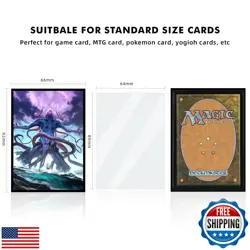 Katomula 100 MTG Card Sleeves with 100 Inner Sleeve, Textured Back Art Sleeve - Image 3