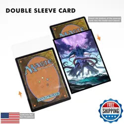 Katomula 100 MTG Card Sleeves with 100 Inner Sleeve, Textured Back Art Sleeve - Image 4