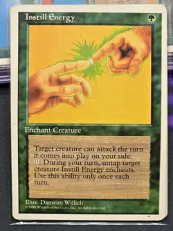 MTG Instill Energy 4th Edition Regular Uncommon - Image 1