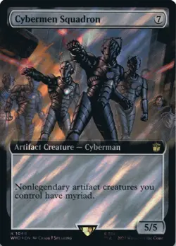 MTG Cybermen Squadron (Extended Art) (Surge Foil) Foil NM Doctor Who - Image 1