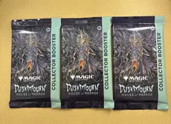MTG Duskmourn: House of Horror - three-Collector Boosters packs. Factory Sealed - Image 1