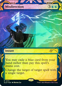 MTG FOIL Misdirection Secret Lair Showcase Halo Foil - Secret Lair #1272 - Image 1