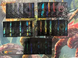 MTG Phyrexia: All Will Be One Oil Slick Raised Foil Land 25 set (5 of each type) - Image 1