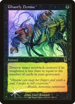 Odyssey MTG FOIL Ghastly Demise Magic - Image 1
