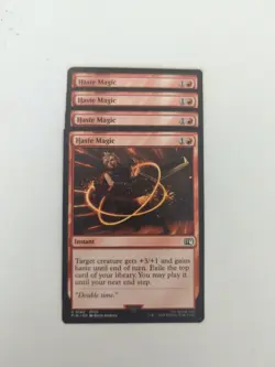 (4) Haste Magic *PLAYSET* Final Fantasy Regular NM MTG - Image 1