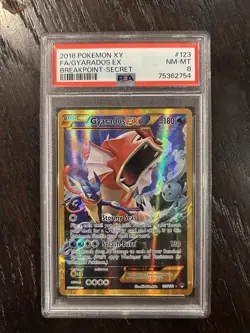 Pokemon TCG Gyarados EX 123/122 Breakpoint XY Secret Rare Card LP - Image 1