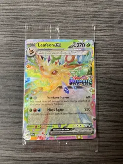Leafeon ex 006/131 Prismatic Evolutions Stamped Promo Pokemon TCG SEALED - Image 1