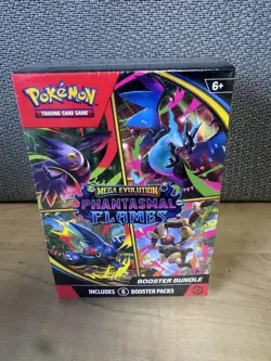 2025 Pokemon Phantasmal Flames Booster Bundle 6 Pack Box IN HAND - Image 1