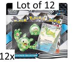 Pokemon Scarlet Violet Black Bolt Tech Sticker Collection 3-Pack (Lot Of 12) - Image 1