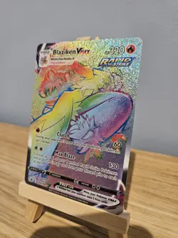 Pokemon TCG Blaziken VMAX Chilling Reign Secret Rainbow Rare Card 200/198 - Image 3