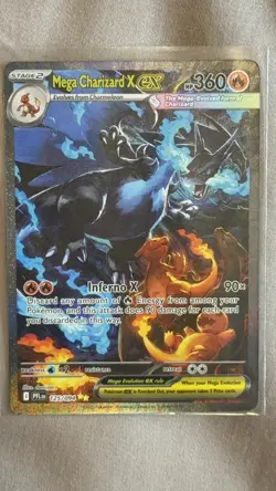 Pokemon Mega Charizard X Ex 125/094 SIR NM/MINT Phantasmal Flames *PACK FRESH* - Image 1