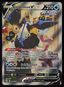 Empoleon V (Alternate Full Art) 146/163 SWSH05: Battle Styles Pokemon TCG LP+ - Image 1