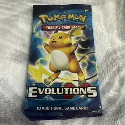 Pokemon TCG - XY Evolutions Booster Pack (Sealed) Mega Pikachu Pack New - Image 1