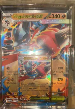 Mega Lucario EX Promo + Jumbo Card Pokemon TCG NM condition! - Image 1