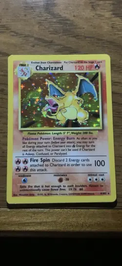Pokemon TCG Charizard Base Set 4/102 Holo 1999-2000 Wizards Base Set Rare - Image 1