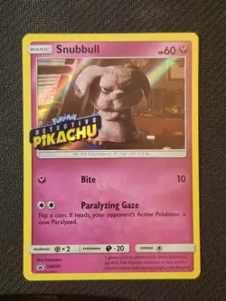 SNUBBULL - SM200 - SUN & MOON - PROMO - STAMPED - POKEMON CARD - Image 1