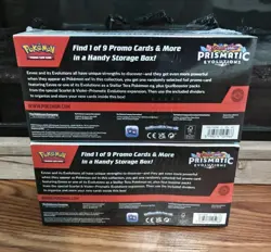 LOT OF 2 - Pokemon TCG Scarlet & Violet Prismatic Evolutions Surprise Box SEALED - Image 2