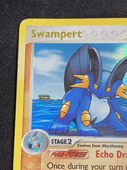 Pokemon TCG Swampert EX Crystal Guardians 27/100 Reverse Holo Rare Stamped MP/HP - Image 5