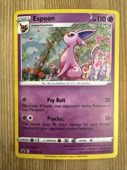 Espeon SWSH174 Black Star Promo Holo Rare Pokemon TCG VLP - Image 1