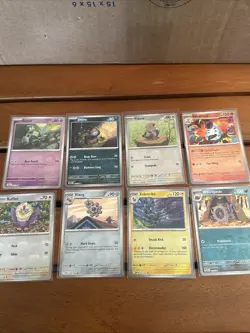 Pokemon Master Ball Pattern Lot of 8 White Flare Black Bolt Pokemon Card Game NM - Image 1