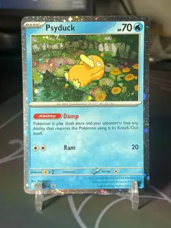 Pokemon TCG Psyduck MEP007 Cosmos Holo Black Star Promo Mega Evolution NM - Image 1