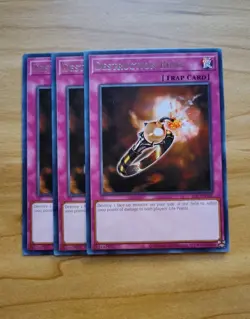 Yu-Gi-Oh - Destruction Ring 3X - Full Playset - Rare - Image 1