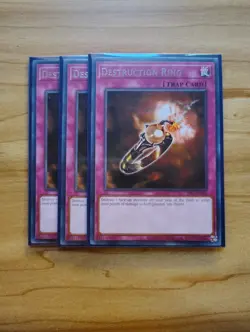 Yu-Gi-Oh - Destruction Ring 3X - Full Playset - Rare - Image 2
