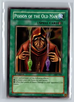 Yu-Gi-Oh Card - Poison of the Old Man - MFC-033 1st Edition - LP - Image 1