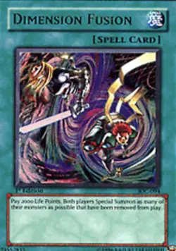 Yugioh! LP Dimension Fusion - IOC-094 - Ultra Rare - Unlimited Edition Lightly P - Image 1