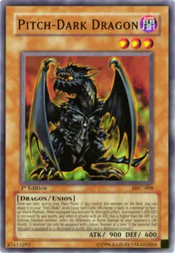 Yugioh! LP Pitch-Dark Dragon - MFC-008 - Common - 1st Edition Lightly Played, En - Image 1