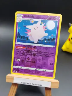 075/192 Clefable Rare Reverse Holo SWSH Rebel Clash Pokemon TCG Card 2020 - Image 1