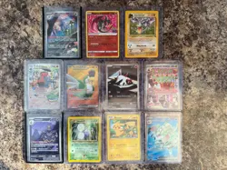 Lot of 11 Pokemon Cards Vintage and Current Full Art / Secret / Holo etc - Image 1