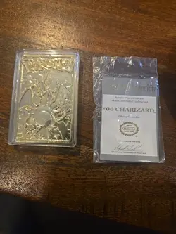 Burger King 23K Gold Plated CHARIZARD Trading Card and Ball, 1999 Pokemon Ball - Image 2