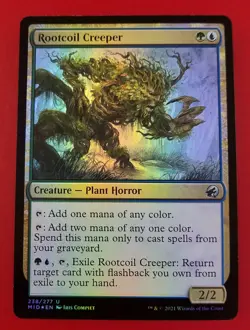 1x Rootcoil Creeper | FOIL | Innistrad Midnight Hunt | MTG Magic Cards - Image 1