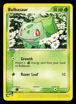 Bulbasaur 39/95 Common EX Team Magma vs Team Aqua Pokemon Card - Image 1