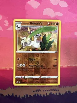 Pokemon Card Galarian Sirfetch'd Rebel Clash Reverse Holo Rare 095/192 Near Mint - Image 1